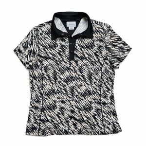 Chaser Black & Cream Short Sleeve Polo with Contrast Collar